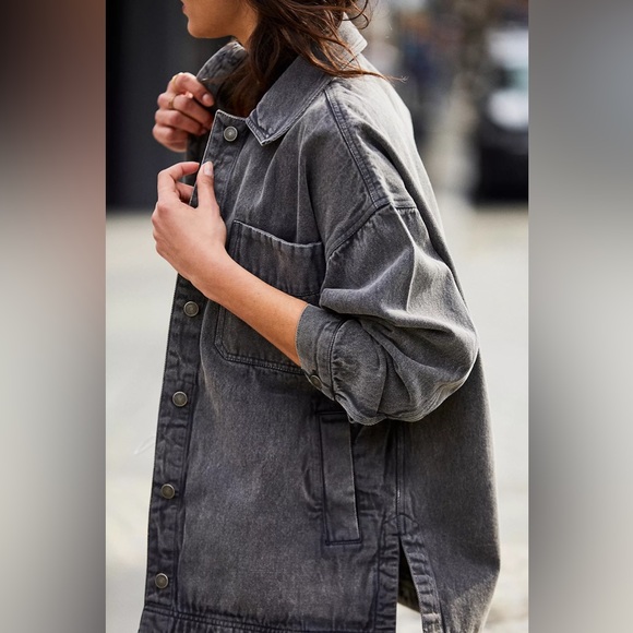 FREE PEOPLE Madison City Denim Jacket - Picture 5 of 5